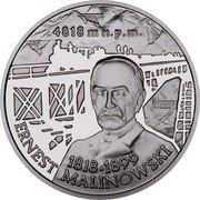 Poland 10 Zlotych Centenary of the Death of Ernest Malinowski 1999 Proof Y# 378 4818 M N.P.M. 1818-1899 ERNEST MALINOWSKI coin reverse
