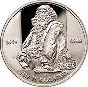 Poland 10 Zlotych Jan II Kazimierz 2000 Proof Y# 400 1648 1668 JAN II KAZIMIERZ coin reverse