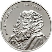 Poland 10 Zlotych Jan II Kazimierz 2000 Proof Y# 401 JAN II KAZIMIERZ 1648-1668 coin reverse