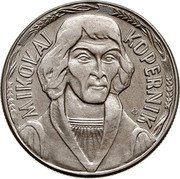 Poland 10 Zlotych Mikolaj Kopernik 1967 MW Y# 51A MIKOLAJ KOPERNIK JG coin reverse Poland 10 Zlotych Mikolaj Kopernik 1967 MW Y# 51A MIKOLAJ KOPERNIK JG coin reverse