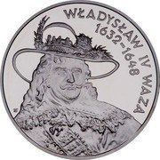 Poland 10 Zlotych Wladyslaw IV Vasa 1999 Proof Y# 369 WŁADYSŁAW IV WAZA 1632-1648 coin reverse