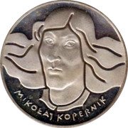Poland 100 Zlotych 500th Anniversary Birth of Mikolaj Kopernik 1974 MW Proof Y# 68 MIKOŁAJ KOPERNIK coin reverse Poland 100 Zlotych 500th Anniversary Birth of Mikolaj Kopernik 1974 MW Proof Y# 68 MIKOŁAJ KOPERNIK coin reverse