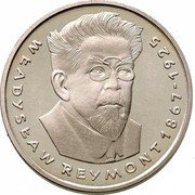 Poland 100 Zlotych 110th Anniversary of the Birth of Wladyslaw Reymont 1977 MW Proof Y# 89 WŁADYSŁAW REYMONT 1867 - 1925 coin reverse