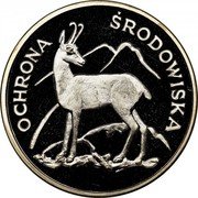 Poland 100 Zlotych Chamois 1979 MW Proof Y# 105 OCHRONA ŚRODOWISKA coin reverse Poland 100 Zlotych Chamois 1979 MW Proof Y# 105 OCHRONA ŚRODOWISKA coin reverse