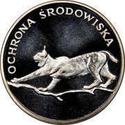 Poland 100 Zlotych Lynx 1979 MW Proof Y# 104 OCHRONA ŚRODOWISKA coin reverse Poland 100 Zlotych Lynx 1979 MW Proof Y# 104 OCHRONA ŚRODOWISKA coin reverse