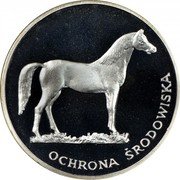 Poland 100 Zlotych Horse 1981 MW Proof Y# 126 OCHRONA ŚRODOWISKA coin reverse Poland 100 Zlotych Horse 1981 MW Proof Y# 126 OCHRONA ŚRODOWISKA coin reverse