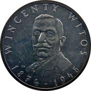 Poland 100 Zlotych 110th Anniversary of the Birth of Wincenty Witos 1984 MW Y# 148 WINCENTY WITOS TT 1874 - 1945 coin reverse Poland 100 Zlotych 110th Anniversary of the Birth of Wincenty Witos 1984 MW Y# 148 WINCENTY WITOS TT 1874 - 1945 coin reverse