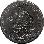 Poland 100 Zlotych Polish Women's Memorial Hospital Center 1985 MW Y# 157 POMNIK - SPITAL TT CENTRUM ZDROWIA MATKI POLKI coin reverse Poland 100 Zlotych Polish Women's Memorial Hospital Center 1985 MW Y# 157 POMNIK - SPITAL TT CENTRUM ZDROWIA MATKI POLKI coin reverse