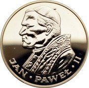 Poland 100 Zlotych Visit of Pope Ioannes Paulus II 1986 CHI Proof Y# 136 JAN PAWEŁ II coin reverse Poland 100 Zlotych Visit of Pope Ioannes Paulus II 1986 CHI Proof Y# 136 JAN PAWEŁ II coin reverse