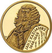 Poland 100 Zlotych Jan II Kazimierz 2000 Proof Y# 402 JAN II KAZIMIERZ 1648-1668 coin reverse