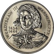 Poland 10000 Zlotych Wladyslaw III 1992 MW Y# 246 WŁADYSŁAW III WARNEŃCZYK 1434 1444 coin reverse Poland 10000 Zlotych Wladyslaw III 1992 MW Y# 246 WŁADYSŁAW III WARNEŃCZYK 1434 1444 coin reverse