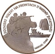 Poland 100000 Zlotych Poles on the Fronts of WWII. Battles of Narvik 1991 Proof Y# 236 ŻOŁNIERZ POLSKI NA FRONTACH II WOJNY ŚWIATOWEJ NARVIK 1940 coin reverse Poland 100000 Zlotych Poles on the Fronts of WWII. Battles of Narvik 1991 Proof Y# 236 ŻOŁNIERZ POLSKI NA FRONTACH II WOJNY ŚWIATOWEJ NARVIK 1940 coin reverse
