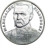 Poland 100000 Zlotych Jozef Pilsudski 1990 Proof Y# 201 MARSZAŁEK PIŁSUDSKI coin reverse Poland 100000 Zlotych Jozef Pilsudski 1990 Proof Y# 201 MARSZAŁEK PIŁSUDSKI coin reverse