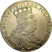 Poland 18 Groszy (1 Ort, 1 Tympf) 1753 Antykw. Numiz. - P. Niemczyk Auction 2, 5.11, MS64 - $15,540 KM# 148.1 Standard Coinage coin obverse Poland 18 Groszy (1 Ort, 1 Tympf) 1753 Antykw. Numiz. - P. Niemczyk Auction 2, 5.11, MS64 - $15,540 KM# 148.1 Standard Coinage coin obverse