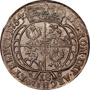 Poland 18 Groszy (1 Ort, 1 Tympf) August III 1754 EC KM# 148.2 SAC ROM IMP ARCHIM ET ELECT 1755 E C 18 coin reverse Poland 18 Groszy (1 Ort, 1 Tympf) August III 1754 EC KM# 148.2 SAC ROM IMP ARCHIM ET ELECT 1755 E C 18 coin reverse
