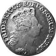 Poland 18 Groszy (1 Ort, 1 Tympf) Friedrich II. Prussian Possession 1764 E C# 32 FRIDERICUS BORUSSORUM REX coin obverse Poland 18 Groszy (1 Ort, 1 Tympf) Friedrich II. Prussian Possession 1764 E C# 32 FRIDERICUS BORUSSORUM REX coin obverse