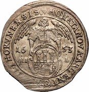 Poland 18 Groszy (1 Ort, 1 Tympf) Johann Casimir 1653 HDL KM# 35 MONETA NOVA ARGENTEA 18 CIVIT THORVNENSIS 16 53 HD L coin reverse Poland 18 Groszy (1 Ort, 1 Tympf) Johann Casimir 1653 HDL KM# 35 MONETA NOVA ARGENTEA 18 CIVIT THORVNENSIS 16 53 HD L coin reverse