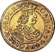 Poland 2 Ducat Johann Casimir 1664 HDL KM# 45 IOAN CAS D G REX POL & SUE M D L R P coin obverse Poland 2 Ducat Johann Casimir 1664 HDL KM# 45 IOAN CAS D G REX POL & SUE M D L R P coin obverse