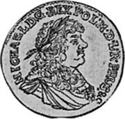 Poland 2 Ducat Michael Korybut 1672 CS KM# 94 MICHAEL D G REX POL M D L R PRUS coin obverse Poland 2 Ducat Michael Korybut 1672 CS KM# 94 MICHAEL D G REX POL M D L R PRUS coin obverse
