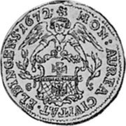 Poland 2 Ducat Michael Korybut 1672 CS KM# 94 MON AUREA CIVITAT ELBINGENS 1672 C S coin reverse Poland 2 Ducat Michael Korybut 1672 CS KM# 94 MON AUREA CIVITAT ELBINGENS 1672 C S coin reverse