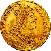 Poland 2 Ducat Johann Casimir 1654 KM# 96 IOAN CASIMI DG REX PO & S coin obverse Poland 2 Ducat Johann Casimir 1654 KM# 96 IOAN CASIMI DG REX PO & S coin obverse