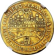 Poland 2 Ducat Thorn City ND HDL KM# 52 EX AVRO SOLIDO CIVIT THORVNENSIS FIERIFEC coin reverse Poland 2 Ducat Thorn City ND HDL KM# 52 EX AVRO SOLIDO CIVIT THORVNENSIS FIERIFEC coin reverse