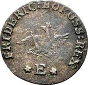 Poland 2 Groschen (Grossus) Friedrich II. Prussian Possession 1773 E C# 14 FRIDERIC BO RUSS REX E coin obverse Poland 2 Groschen (Grossus) Friedrich II. Prussian Possession 1773 E C# 14 FRIDERIC BO RUSS REX E coin obverse