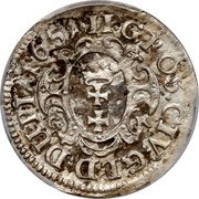 Poland 2 Grosze Johann Casimir 1651 GR KM# 45 II GROS CIV GLD DUPIA 1651 coin reverse Poland 2 Grosze Johann Casimir 1651 GR KM# 45 II GROS CIV GLD DUPIA 1651 coin reverse