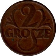 Poland 2 Grosze German Occupation 1939 (w) Y# 9A 2 GROSZE coin reverse Poland 2 Grosze German Occupation 1939 (w) Y# 9A 2 GROSZE coin reverse