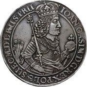 Poland 2 Thaler Johann Casimir 1650 GR KM# 50 IOAN CASIM D G REX POL & SUEC M D L RUS PRU coin obverse Poland 2 Thaler Johann Casimir 1650 GR KM# 50 IOAN CASIM D G REX POL & SUEC M D L RUS PRU coin obverse