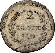 Poland 2 Zlote Siege of Zamosc 1813 (b) KM# 5 2 ZŁOTE 1813 BOZE DOPOMOZ WIERNYM OYCZINE coin reverse Poland 2 Zlote Siege of Zamosc 1813 (b) KM# 5 2 ZŁOTE 1813 BOZE DOPOMOZ WIERNYM OYCZINE coin reverse