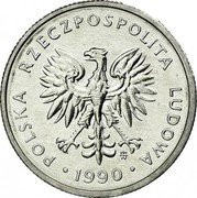Poland 2 Zlote Circulation Coin. Ears 1990 MW Y# 80.3 POLSKA RZECZPOSPOLITA LUDOWA MW 1990 coin obverse Poland 2 Zlote Circulation Coin. Ears 1990 MW Y# 80.3 POLSKA RZECZPOSPOLITA LUDOWA MW 1990 coin obverse