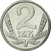 Poland 2 Zlote Circulation Coin. Ears 1990 MW Y# 80.3 2 ZŁ coin reverse Poland 2 Zlote Circulation Coin. Ears 1990 MW Y# 80.3 2 ZŁ coin reverse