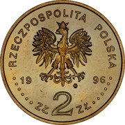 Poland 2 Zlote Sigismund II Augustus 1996 Y# 306 RZECZPOSPOLITA POLSKA 1996 MW ZŁ 2 ZŁ coin obverse Poland 2 Zlote Sigismund II Augustus 1996 Y# 306 RZECZPOSPOLITA POLSKA 1996 MW ZŁ 2 ZŁ coin obverse
