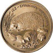 Poland 2 Zlote Hedgehog 1996 Y# 311 JEŻ - ERINACEUS EUROPAEUS coin reverse Poland 2 Zlote Hedgehog 1996 Y# 311 JEŻ - ERINACEUS EUROPAEUS coin reverse
