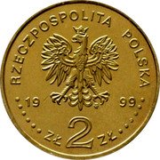 Poland 2 Zlote Wladyslaw IV Vasa 1999 Y# 368 RZECZPOSPOLITA POLSKA MW 19 99 ZŁ 2 ZŁ coin obverse