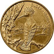 Poland 2 Zlote Hoopoe 2000 Y# 388 DUDEK - UPUPA EPOPS NR coin reverse