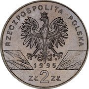 Poland 2 Zlote Catfish 1995 Y# 289 RZECZPOSPOLITA POLSKA 19 95 ZŁ 2 ZŁ coin obverse Poland 2 Zlote Catfish 1995 Y# 289 RZECZPOSPOLITA POLSKA 19 95 ZŁ 2 ZŁ coin obverse