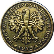 Poland 2 Zlote Circulation Coin. Ears 1975 Struck at Leningrad Mint Y# 80.1 POLSKA RZECZPOSPOLITA LUDOWA 1975 MW coin obverse Poland 2 Zlote Circulation Coin. Ears 1975 Struck at Leningrad Mint Y# 80.1 POLSKA RZECZPOSPOLITA LUDOWA 1975 MW coin obverse