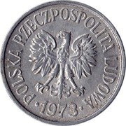 Poland 20 Groszy Circulation Coin 1973 (kr) Y# A47 POLSKA RZECZPOSPOLITA LUDOWA 1973 coin obverse Poland 20 Groszy Circulation Coin 1973 (kr) Y# A47 POLSKA RZECZPOSPOLITA LUDOWA 1973 coin obverse