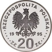 Poland 20 Zlotych XXVI Olympic Games in Atlanta 1995 Proof Y# 304 RZECZPOSPOLITA POLSKA 19 95 MW ZŁ 20 ZŁ coin obverse Poland 20 Zlotych XXVI Olympic Games in Atlanta 1995 Proof Y# 304 RZECZPOSPOLITA POLSKA 19 95 MW ZŁ 20 ZŁ coin obverse