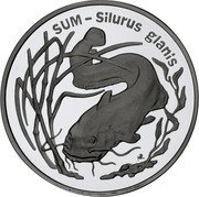 Poland 20 Zlotych Wels Catfish 1995 Proof Y# 290 SUM-SILURUS GLANIS coin reverse Poland 20 Zlotych Wels Catfish 1995 Proof Y# 290 SUM-SILURUS GLANIS coin reverse