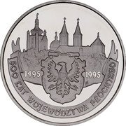 Poland 20 Zlotych 500th Anniversary of the Plock Province 1995 Proof Y# 288 1495 1995 500 LAT WOJEWÓDZTWA PŁOCKIEGO coin reverse Poland 20 Zlotych 500th Anniversary of the Plock Province 1995 Proof Y# 288 1495 1995 500 LAT WOJEWÓDZTWA PŁOCKIEGO coin reverse