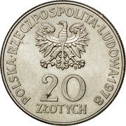 Poland 20 Zlotych Maria Konopnicka 1978 MW Y# 95 POLSKA RZECZPOSPOLITA LUDOWA 1978 MW 20 ZŁOTYCH coin obverse Poland 20 Zlotych Maria Konopnicka 1978 MW Y# 95 POLSKA RZECZPOSPOLITA LUDOWA 1978 MW 20 ZŁOTYCH coin obverse