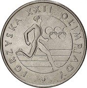 Poland 20 Zlotych XXII Summer Olympic Games in Moscow 1980 MW Proof Y# 108 IGRZYSKA XXII OLIMPIADY coin reverse