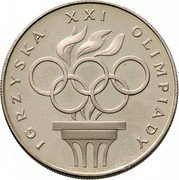 Poland 200 Zlotych XXI Summer Olympic Games in Montreal 1976 MW Y# 86 IGRZYSKA XXI OLIMPIADY coin reverse Poland 200 Zlotych XXI Summer Olympic Games in Montreal 1976 MW Y# 86 IGRZYSKA XXI OLIMPIADY coin reverse