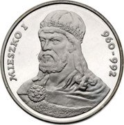Poland 200 Zlotych Duke Mieszko I 1979 MW Proof Y# 101 MIESZKO I 960-992 coin reverse Poland 200 Zlotych Duke Mieszko I 1979 MW Proof Y# 101 MIESZKO I 960-992 coin reverse