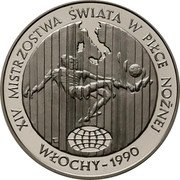 Poland 20000 Zlotych XIV FIFA World Cup in Italy 1989 MW Proof Y# 224 XIV MISTRZOSTWA ŚWIATA W PIŁCE NOŻNEJ E WŁOCHY - 1990 coin reverse Poland 20000 Zlotych XIV FIFA World Cup in Italy 1989 MW Proof Y# 224 XIV MISTRZOSTWA ŚWIATA W PIŁCE NOŻNEJ E WŁOCHY - 1990 coin reverse