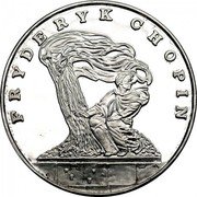 Poland 200000 Zlotych 180th Anniversary of the Birth of Fryderyk Franciszek Chopin 1990 Proof Y# 202 FRYDERYK CHOPIN coin reverse Poland 200000 Zlotych 180th Anniversary of the Birth of Fryderyk Franciszek Chopin 1990 Proof Y# 202 FRYDERYK CHOPIN coin reverse