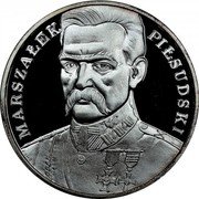 Poland 200000 Zlotych Marshal Jozef Klemens Pilsudski 1990 Proof Y# 204 MARSZAŁEK PIŁSUDSKI coin reverse Poland 200000 Zlotych Marshal Jozef Klemens Pilsudski 1990 Proof Y# 204 MARSZAŁEK PIŁSUDSKI coin reverse